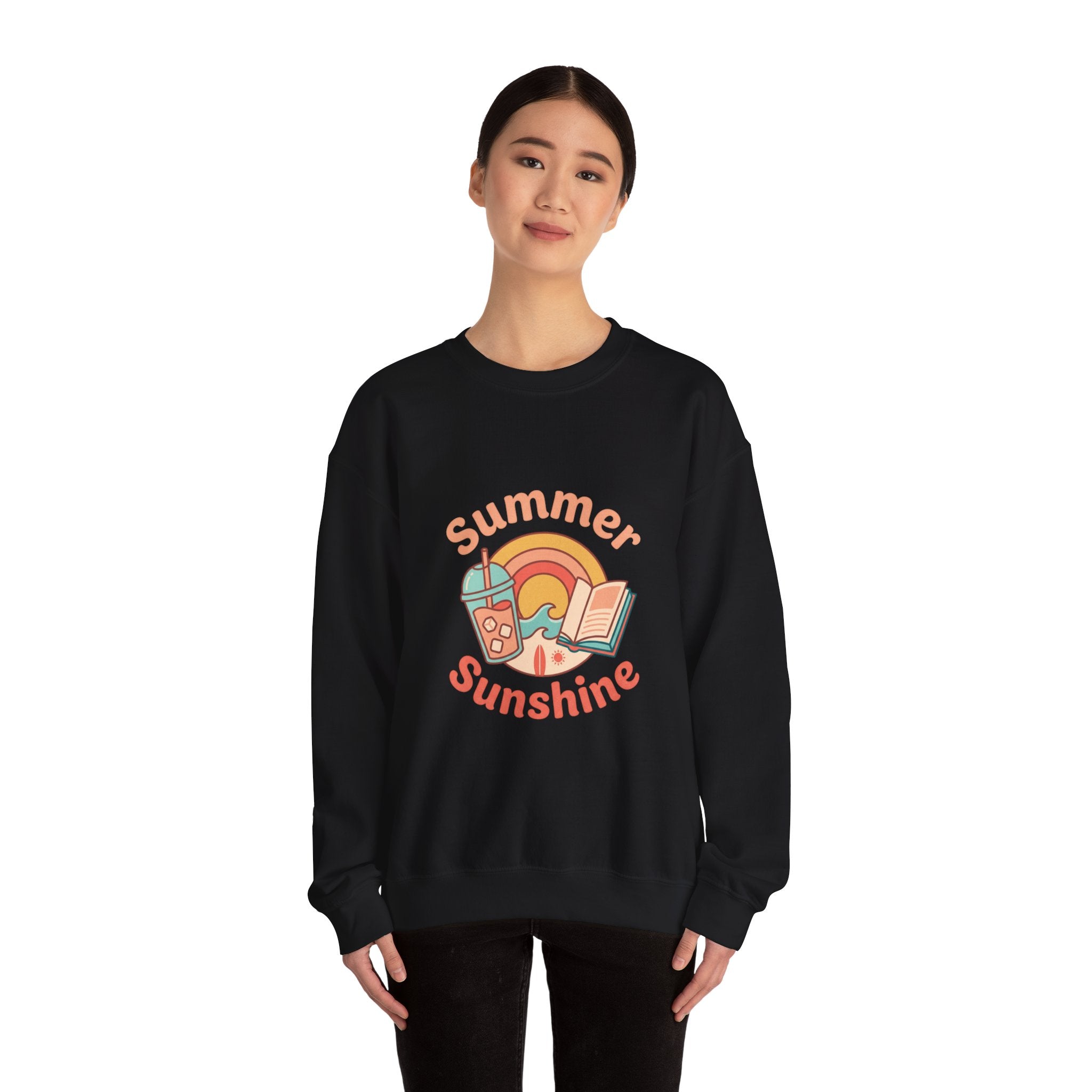 Summer Sunshine graphic sweatshirt | summer aesthetic, pastel coastal vibes