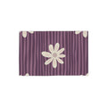 Purple Daisy Beach Towel – Striped Floral Seaside Towel