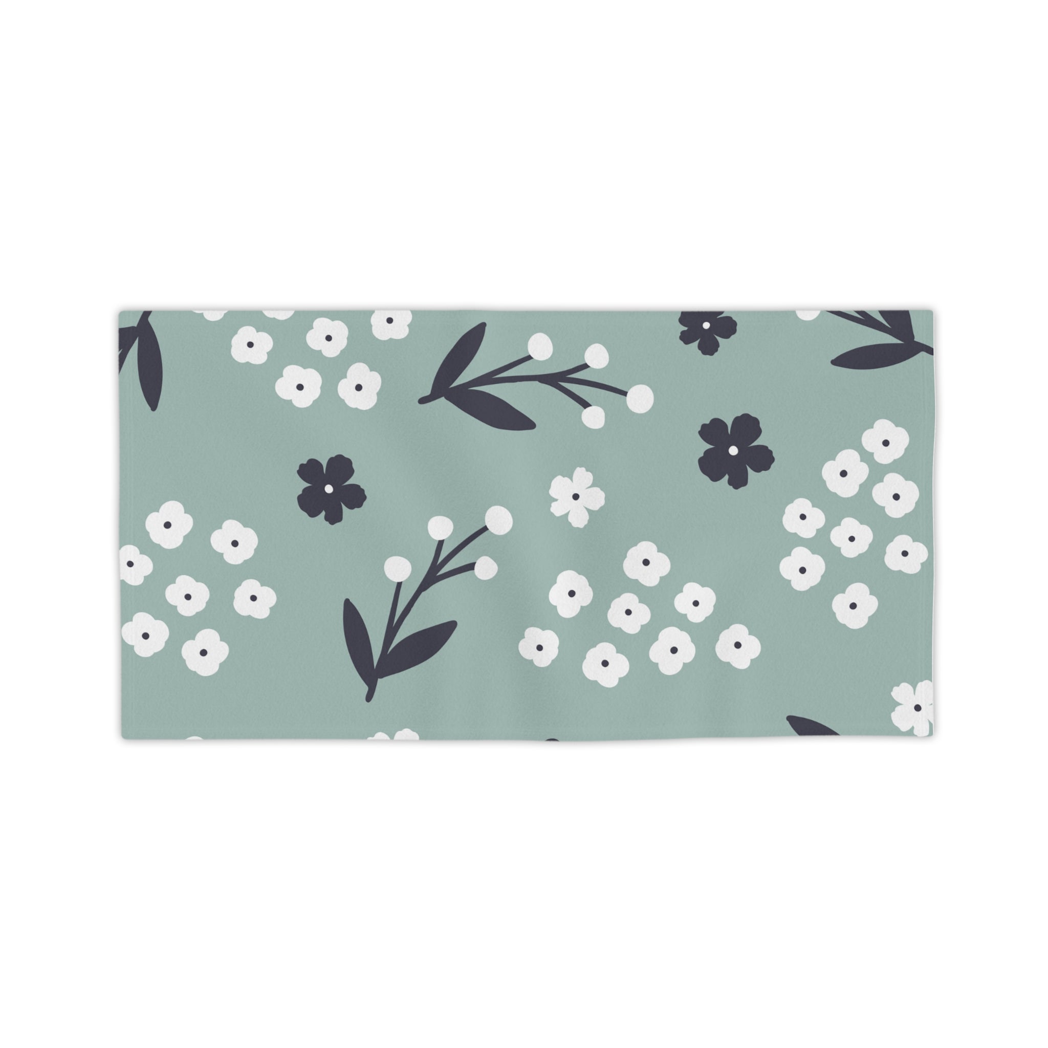 Purple Daisy Beach Towel – Striped Floral Seaside Towel