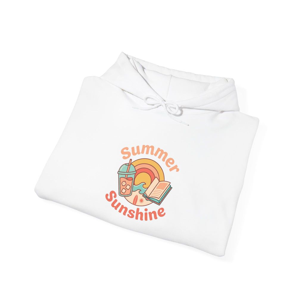 Summer Sunshine Retro Sunburst Hoodie | summer aesthetic, pastel coastal vibes