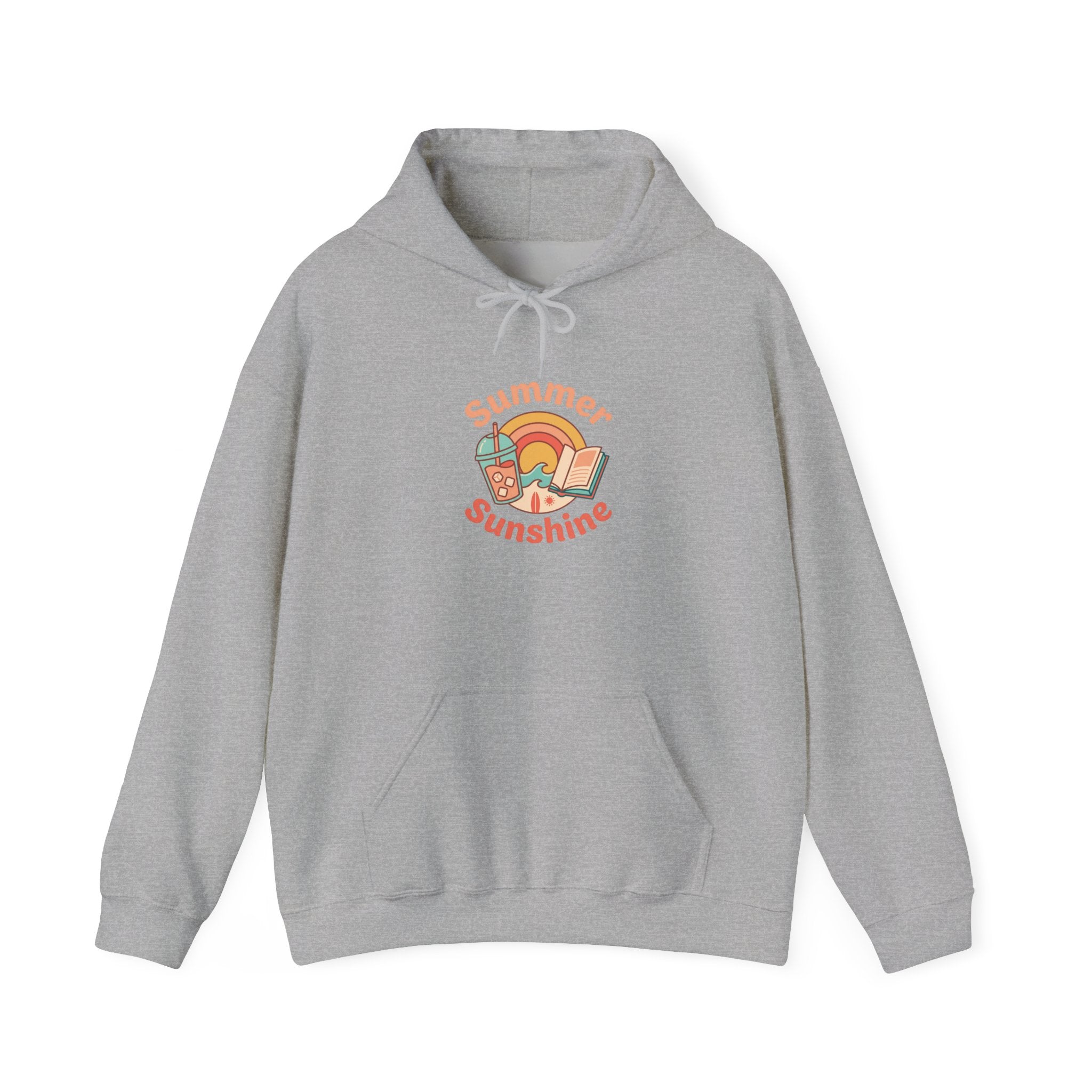 Summer Sunshine Retro Sunburst Hoodie | summer aesthetic, pastel coastal vibes