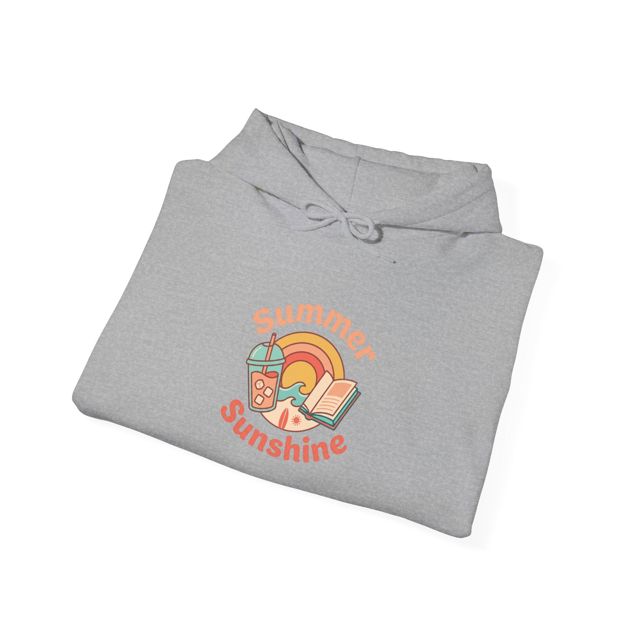 Summer Sunshine Retro Sunburst Hoodie | summer aesthetic, pastel coastal vibes