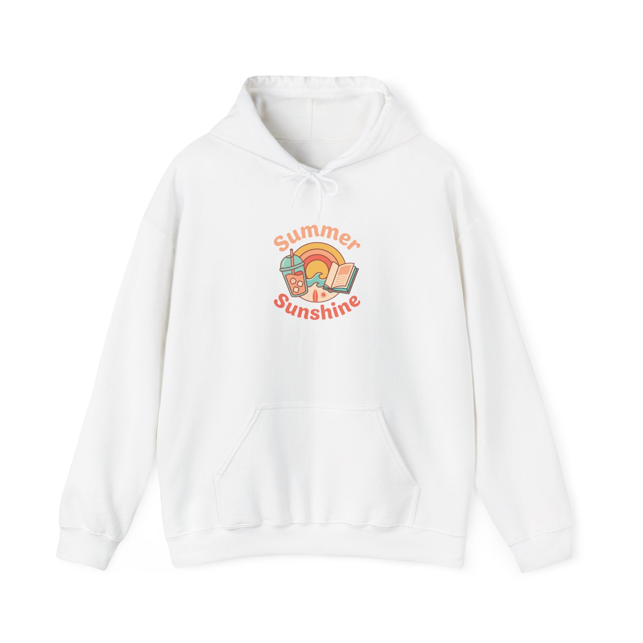 Summer Sunshine Retro Sunburst Hoodie | summer aesthetic, pastel coastal vibes
