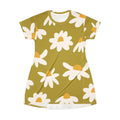 All-Over Print T-Shirt Dress — Relaxed Everyday Dress