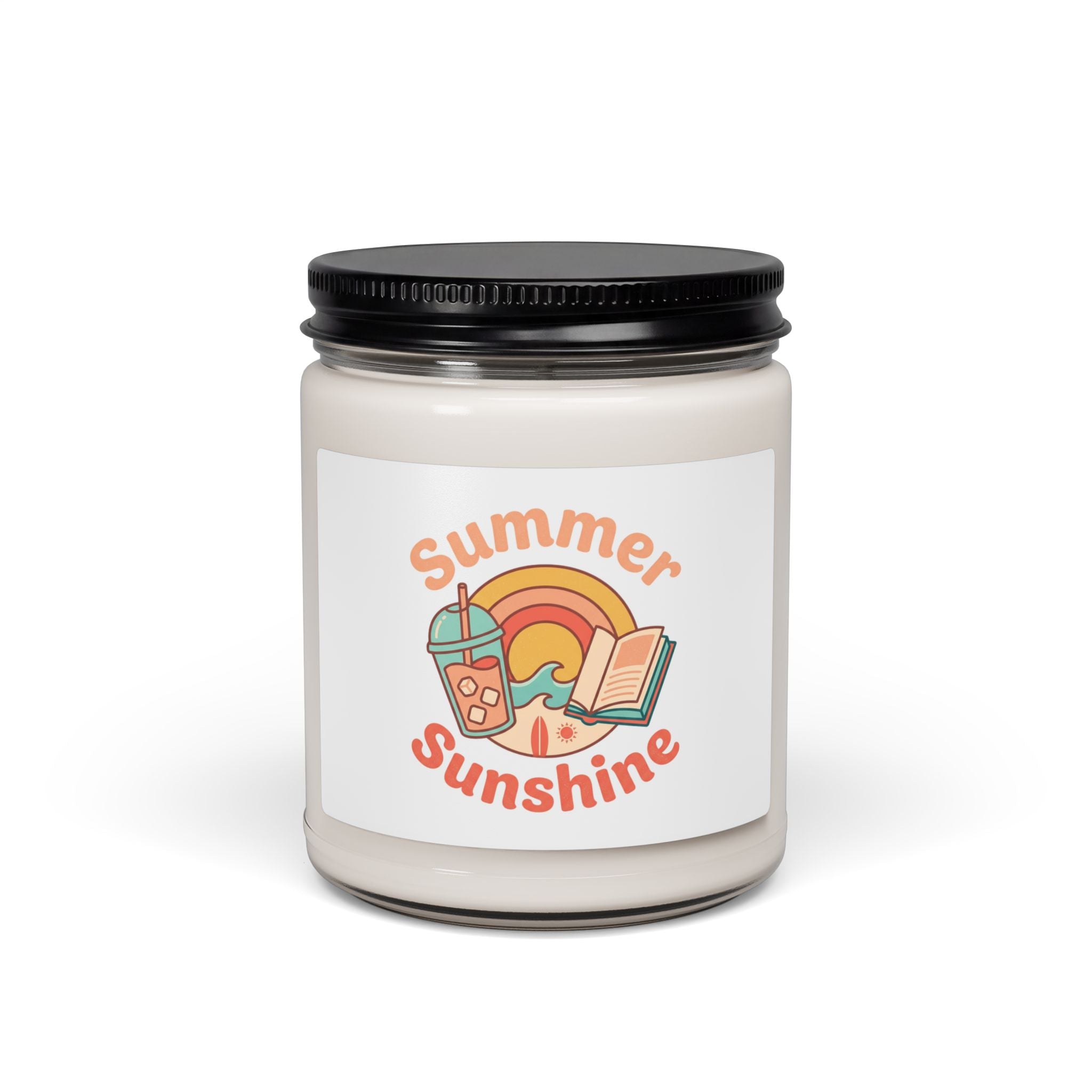 Summer Sunshine Candle | Scented Soy Candle, Coastal Vibes, Retro Pastel