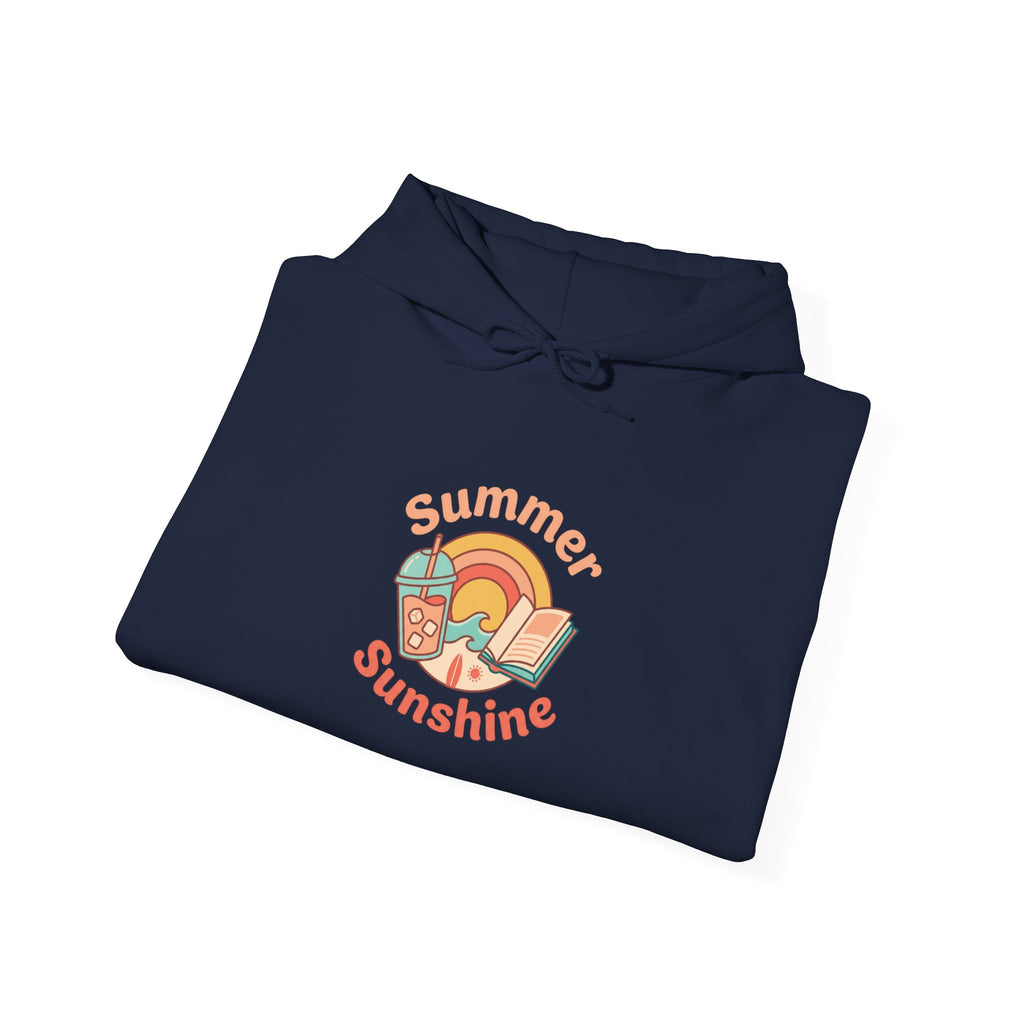 Summer Sunshine Retro Sunburst Hoodie | summer aesthetic, pastel coastal vibes