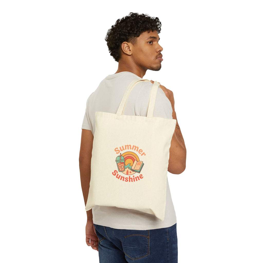 Summer Sunshine Tote | summer aesthetic, coastal vibes, pastel beach tote