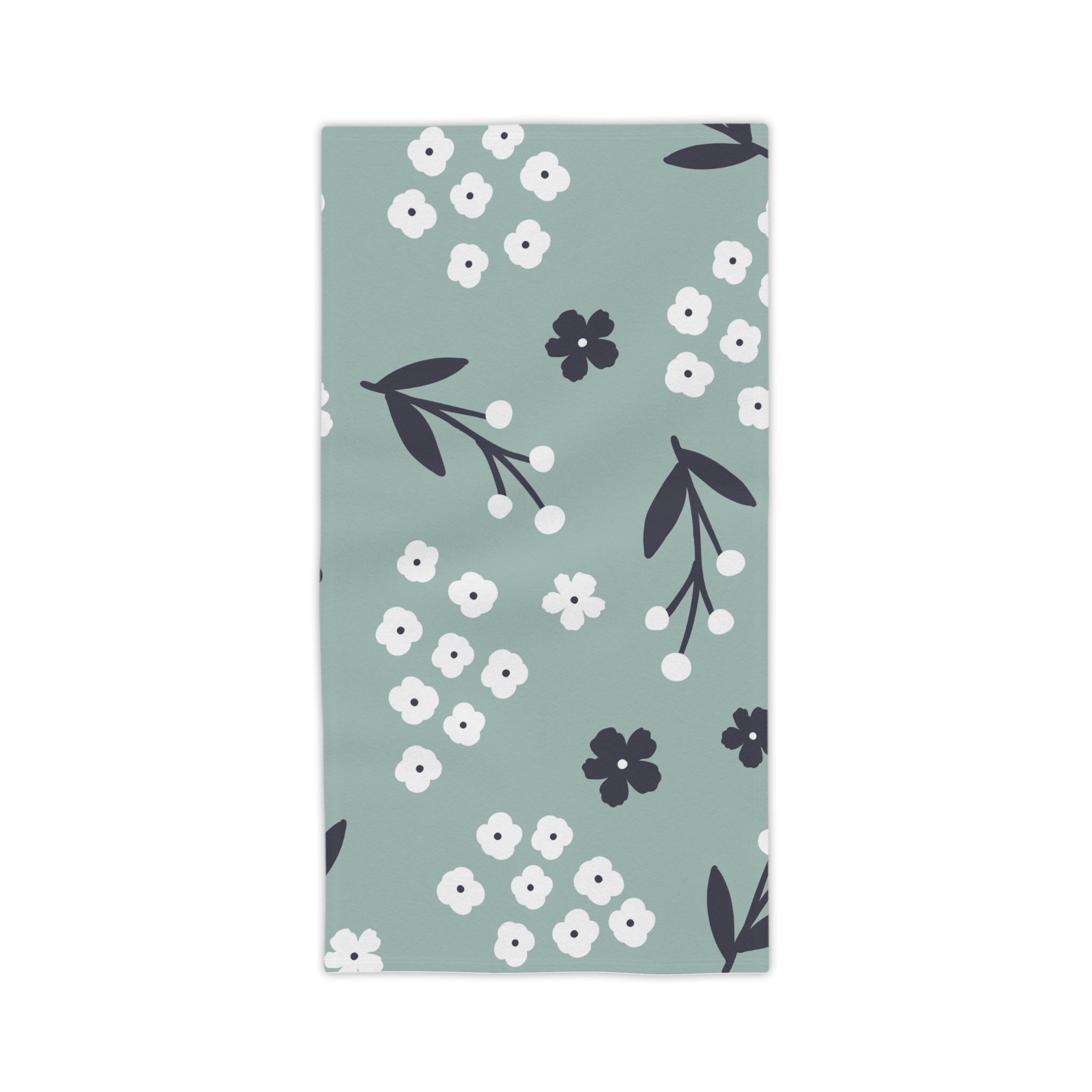 Purple Daisy Beach Towel – Striped Floral Seaside Towel