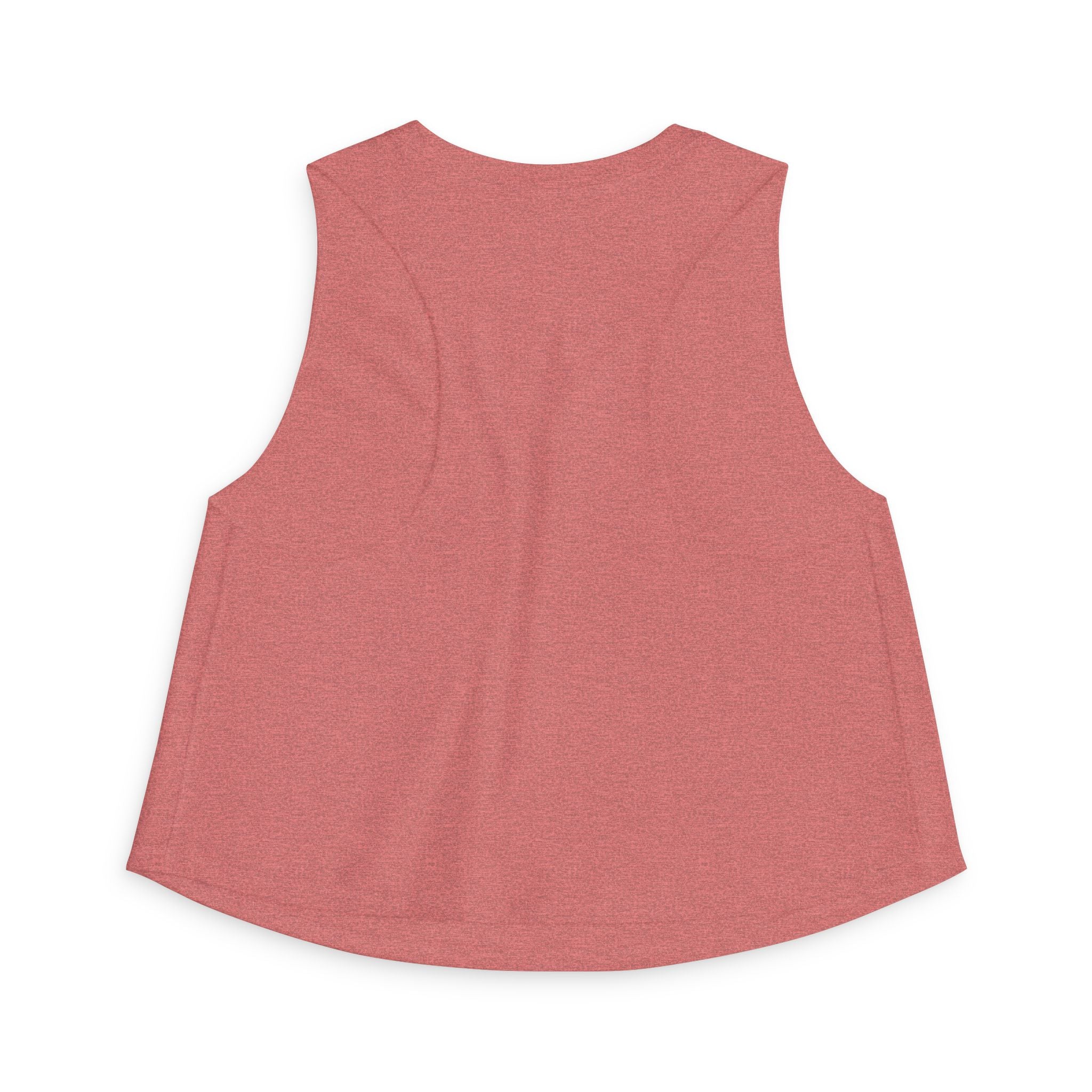 Overstimulated But Trying Tank Top — Women's White Cropped Muscle Tee