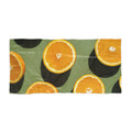 Orange Slices Beach Towel — Tropical Citrus Print Towel