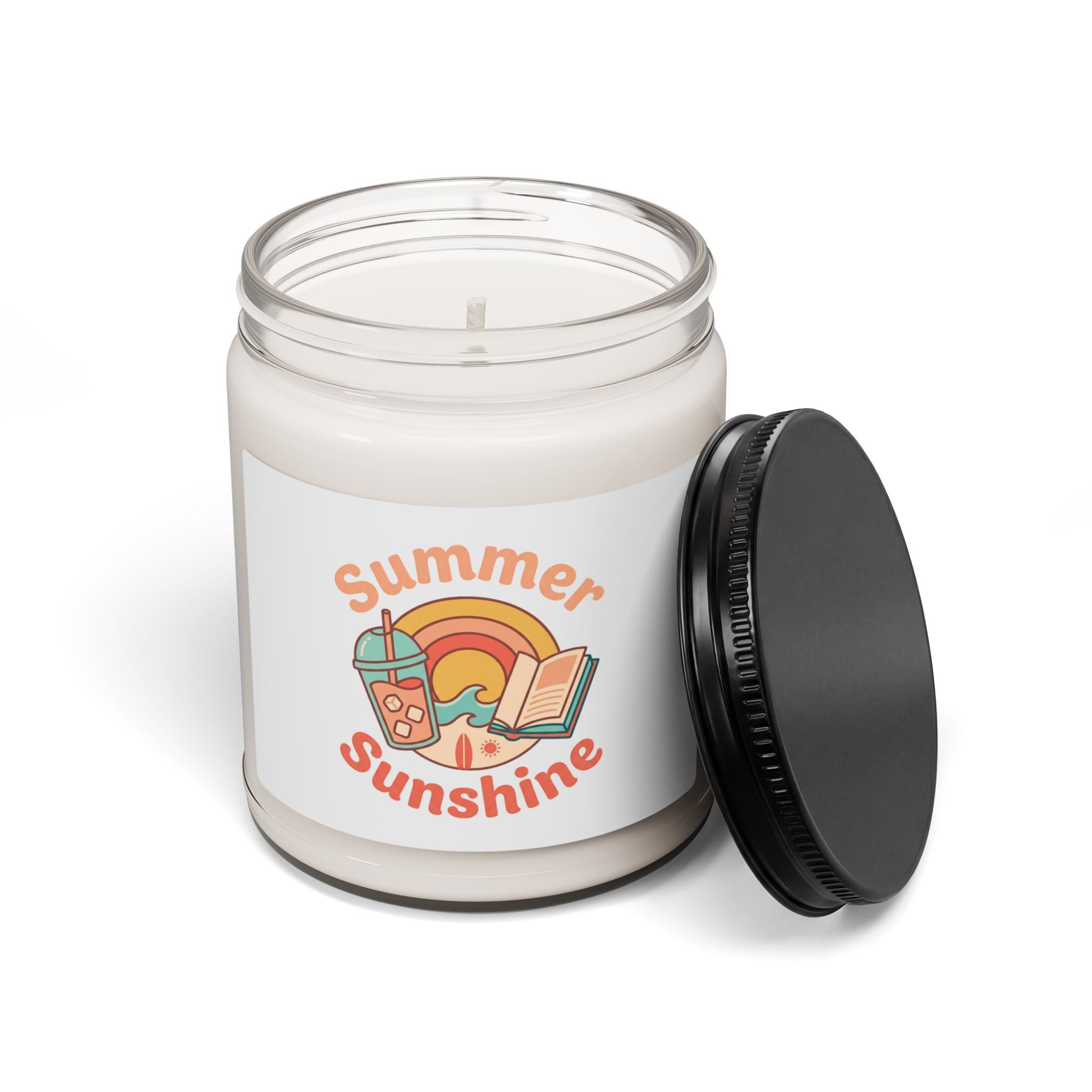 Summer Sunshine Candle | Scented Soy Candle, Coastal Vibes, Retro Pastel