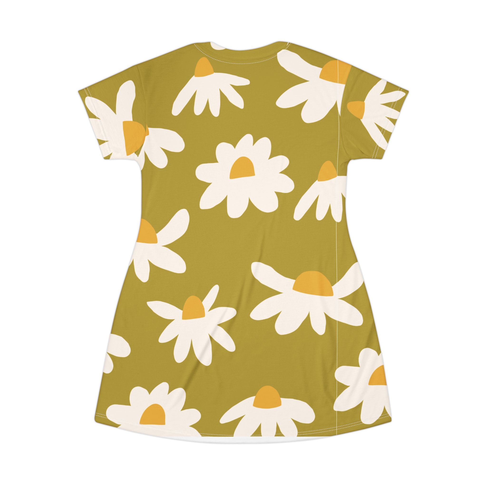 All-Over Print T-Shirt Dress — Relaxed Everyday Dress