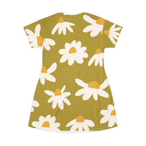 All-Over Print T-Shirt Dress — Relaxed Everyday Dress