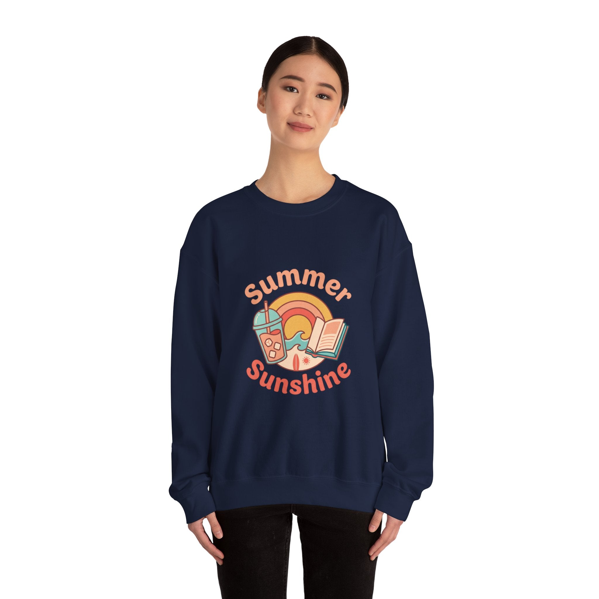 Summer Sunshine graphic sweatshirt | summer aesthetic, pastel coastal vibes
